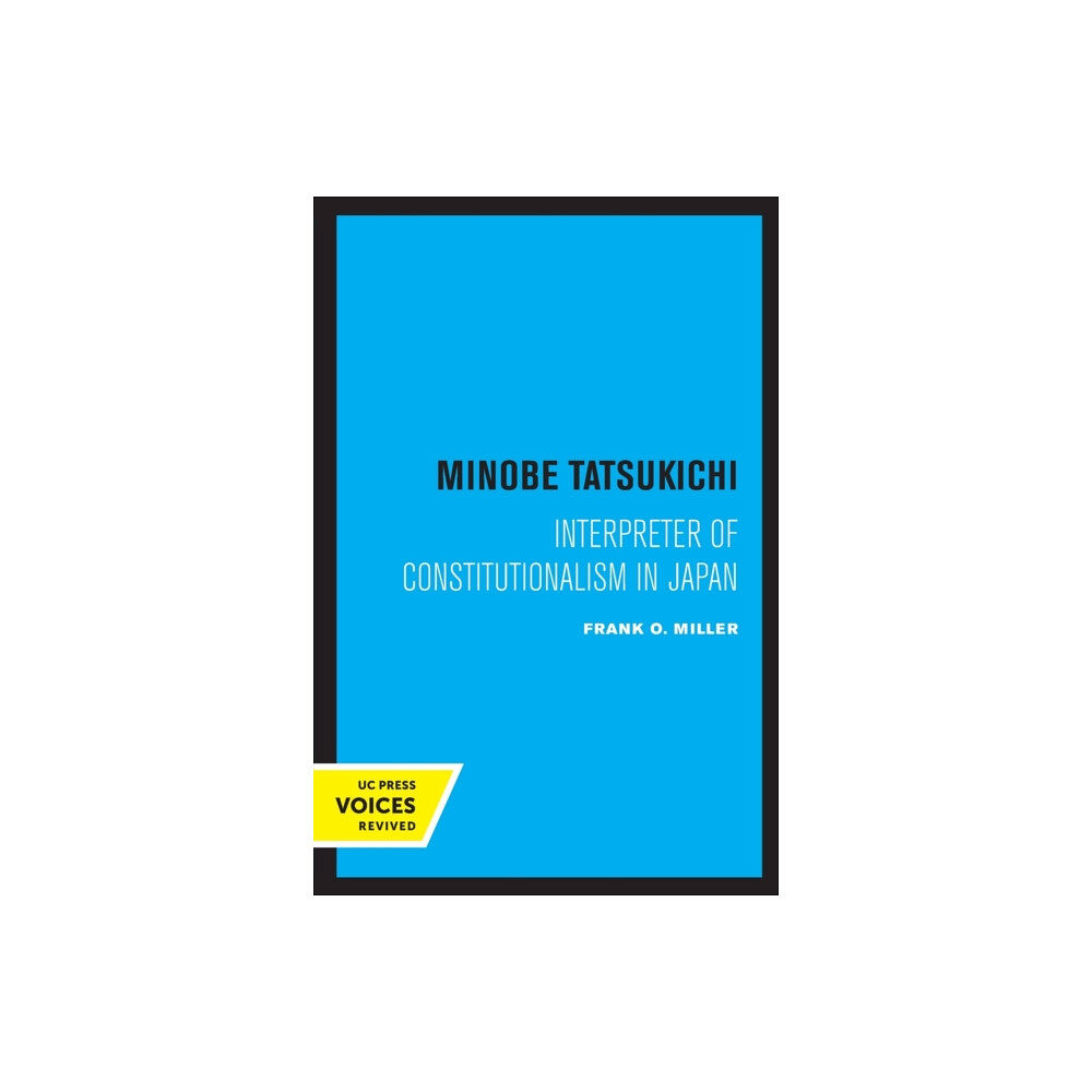 University of california press Minobe Tatsukichi (häftad, eng)