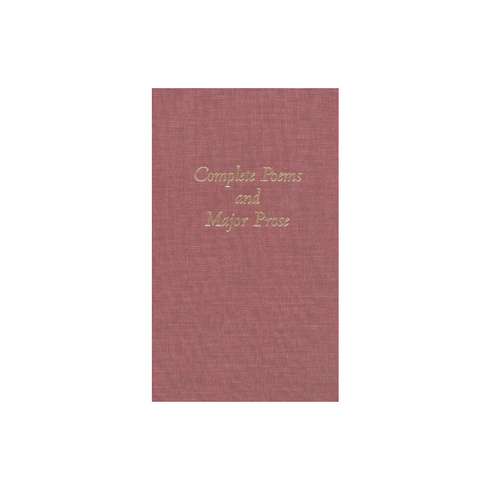 Hackett Publishing Co, Inc The Complete Poems and Major Prose (inbunden, eng)