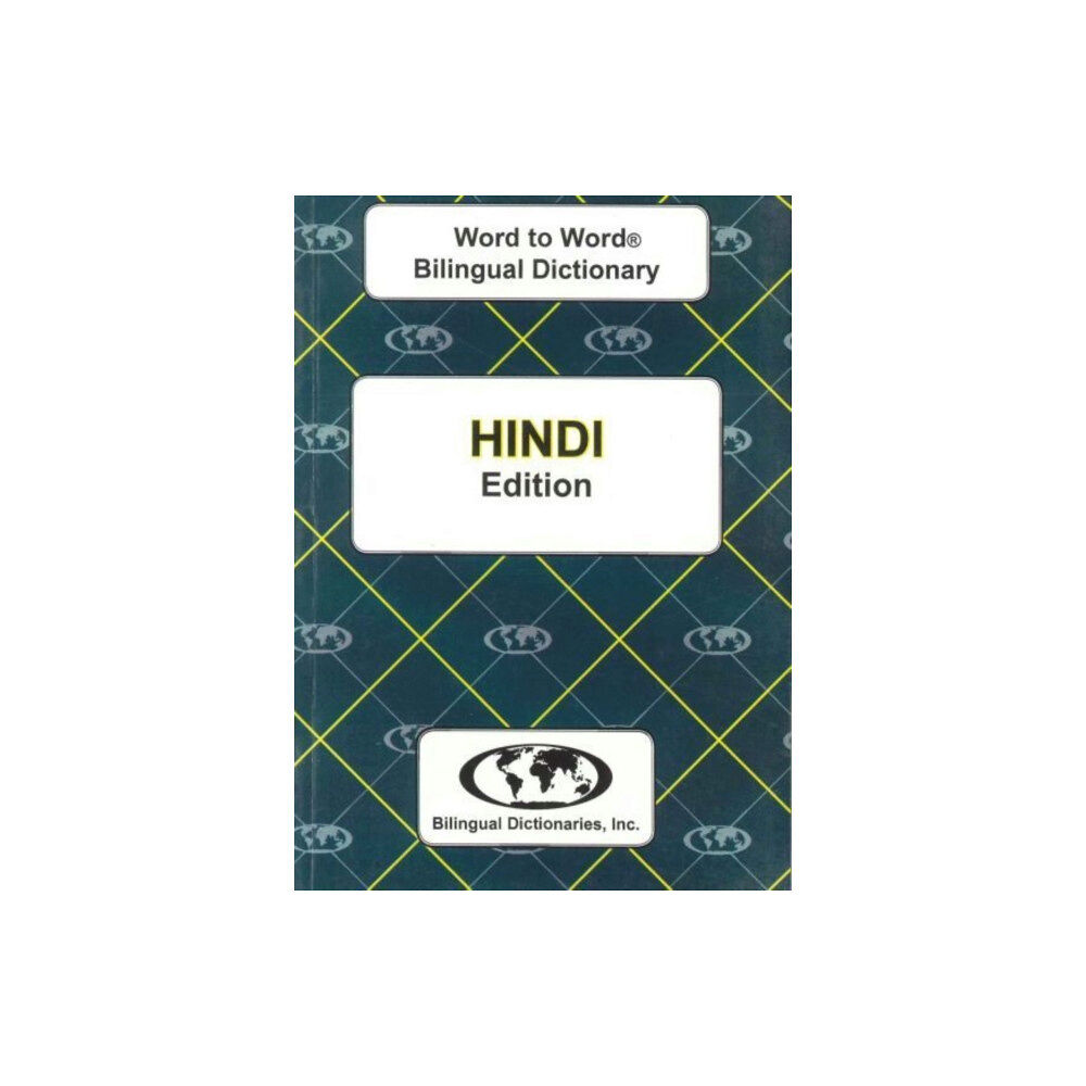 Bilingual Dictionaries, Incorporated English-Hindi & Hindi-English Word-to-Word Dictionary (häftad, eng)