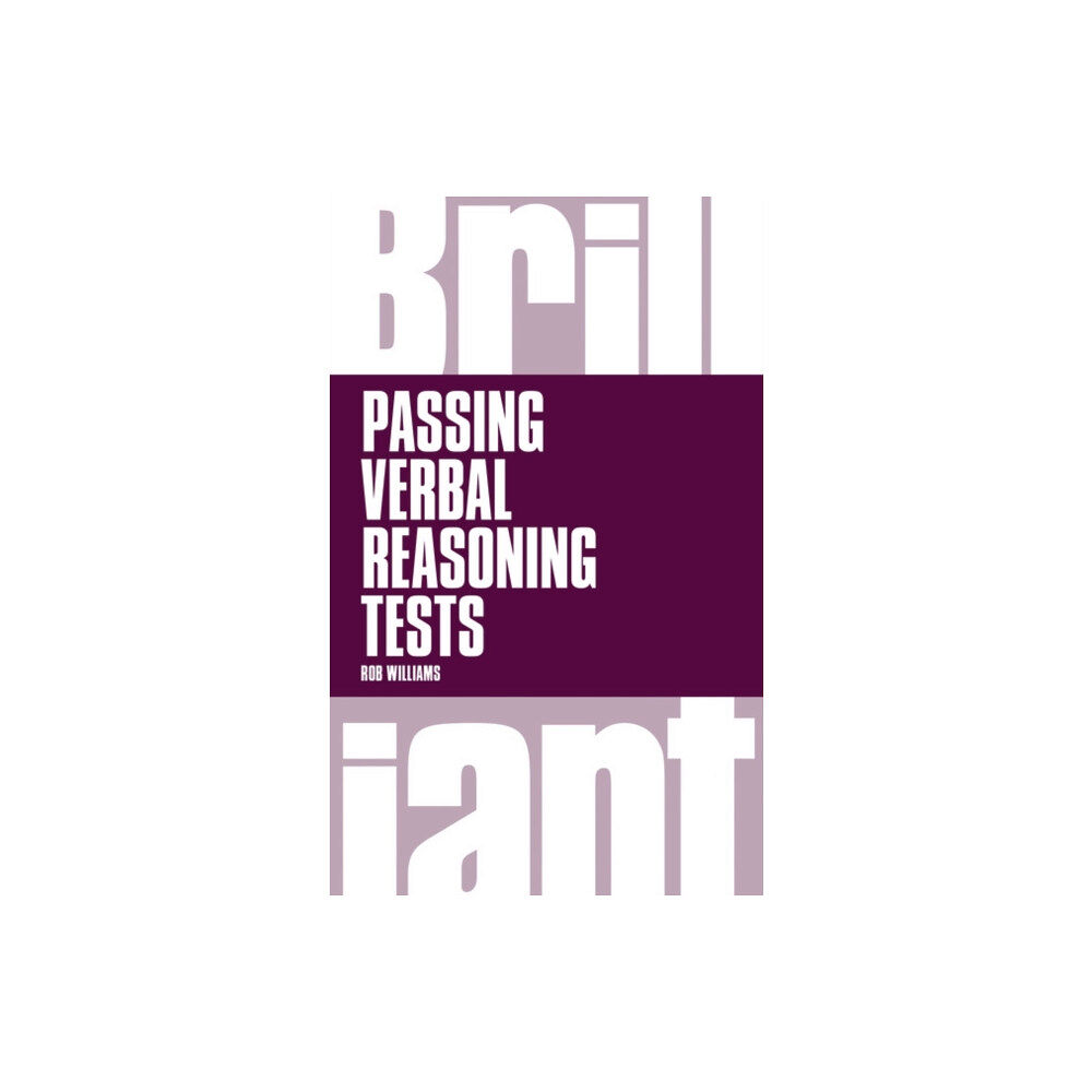 Pearson Education Limited Brilliant Passing Verbal Reasoning Tests (häftad, eng)