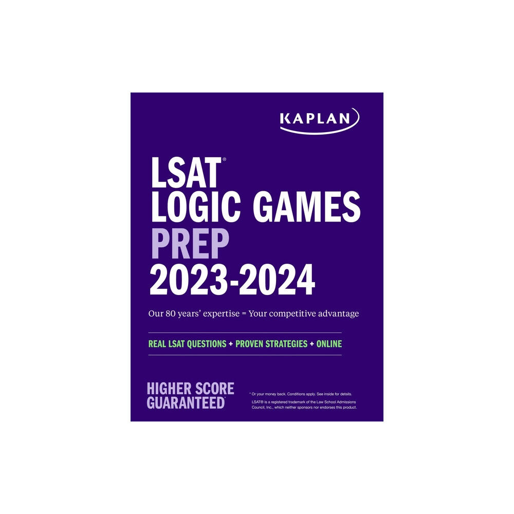 Kaplan AEC Education LSAT Logic Games Prep 2023: Real LSAT Questions + Proven Strategies + Online (häftad, eng)