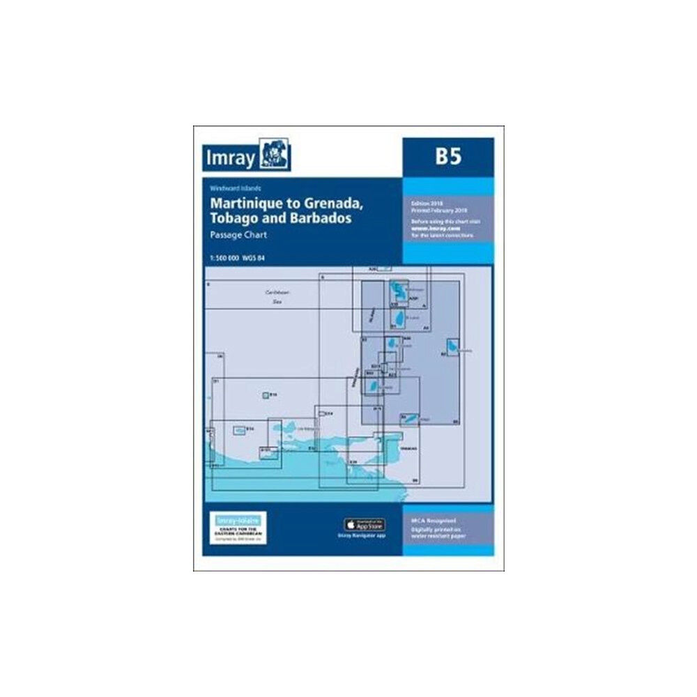 Imray, Laurie, Norie & Wilson Ltd B5 Martinique to Tobago and Barbados Passage Chart