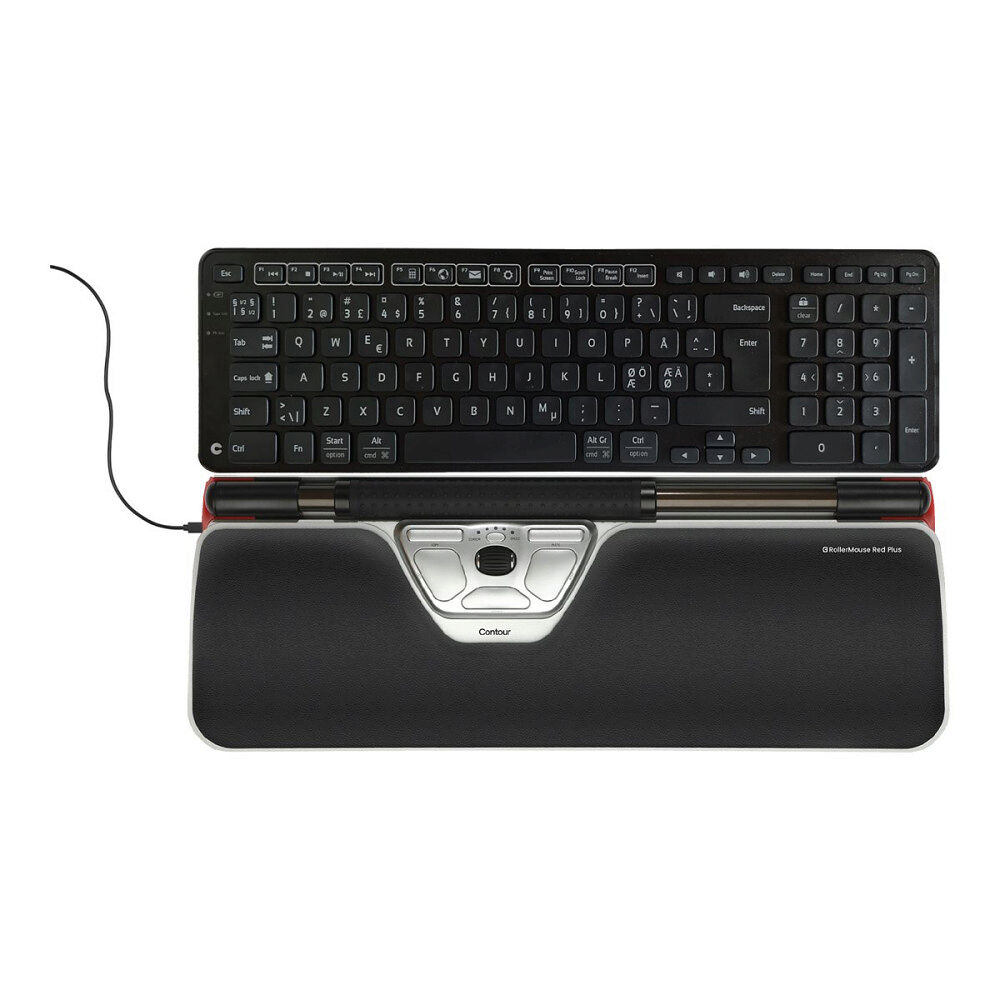 Contour Design Contour RollerMouse Red Plus - centrerad mus - USB - med Balance Keyboard PN