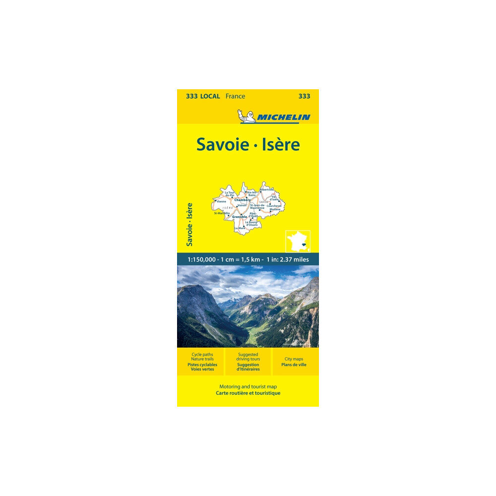 Michelin Editions Des Voyages Isere Savoie - Michelin Local Map 333