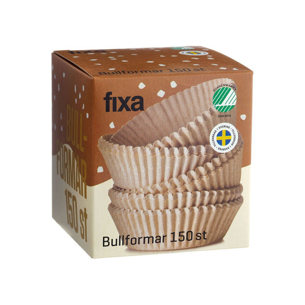 Fixa Bullform Natur/brun 150 st