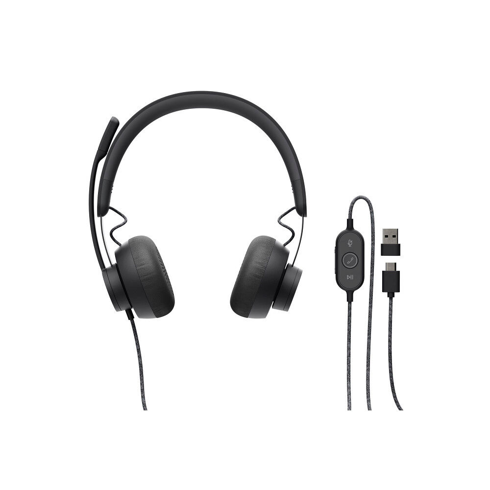 Logitech Logitech Zone Wired - headset - USB-C