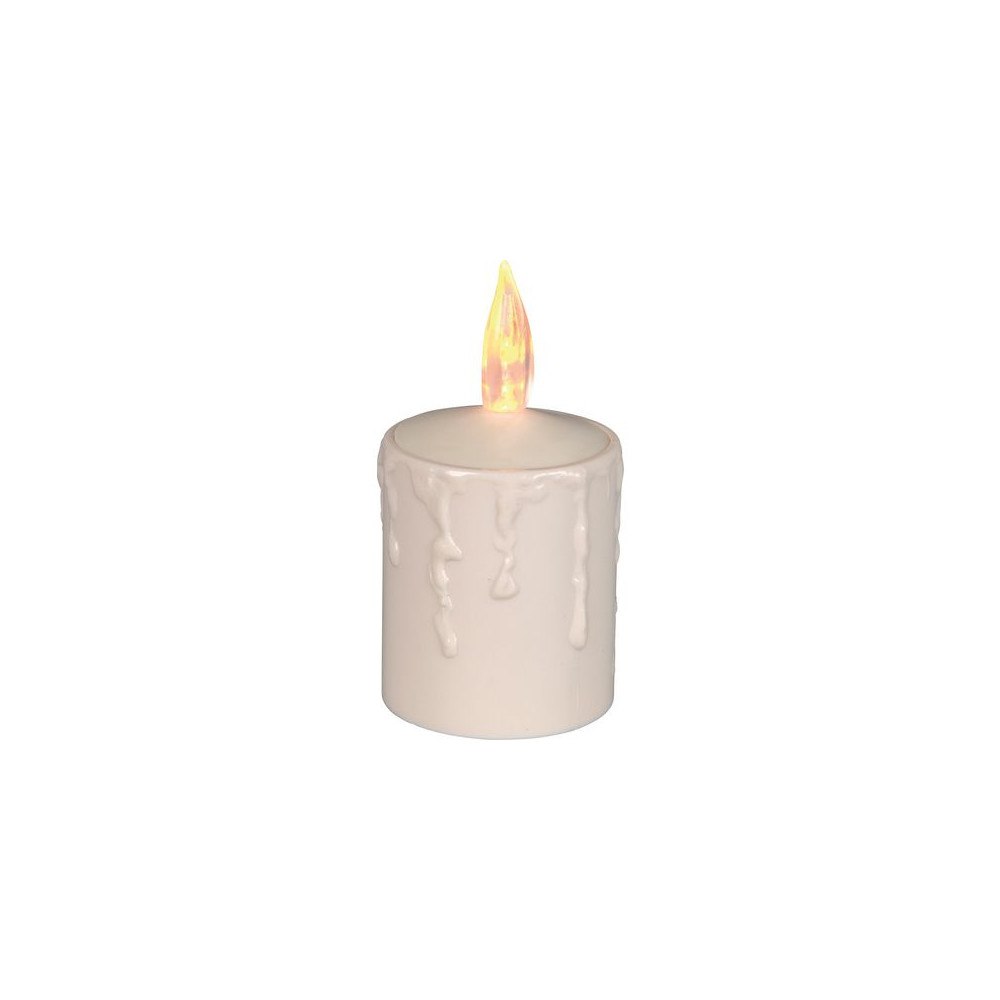 STAR TRADING Blockljus STAR T Paula LED 11,5cm beige
