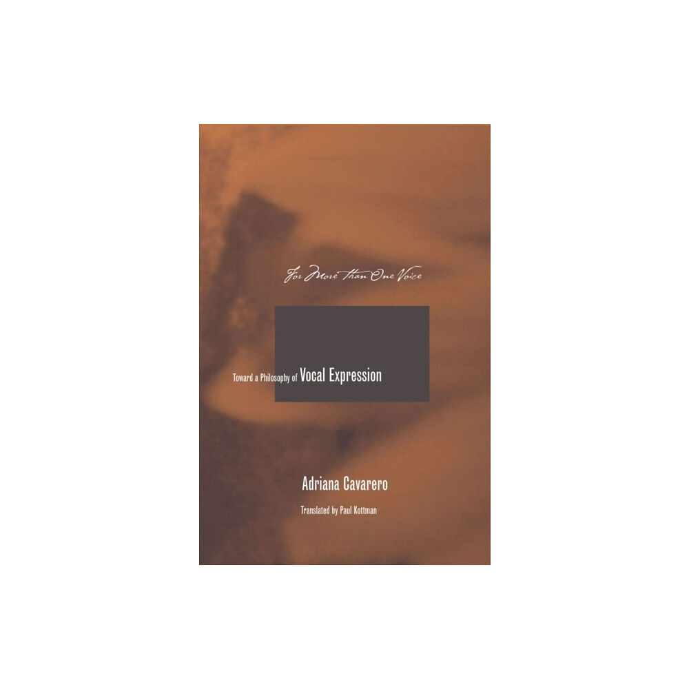 Stanford university press For More Than One Voice (häftad, eng)