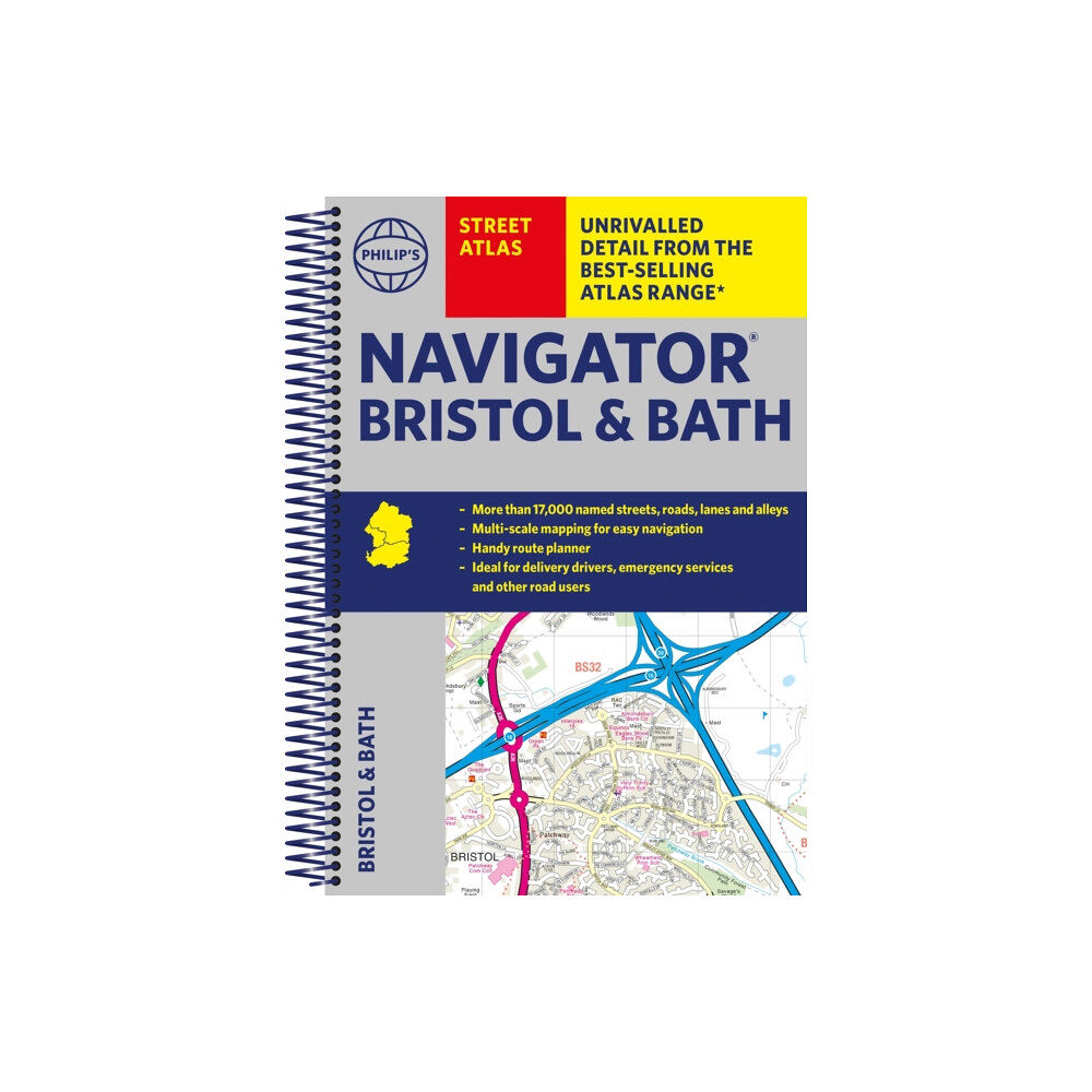 Octopus publishing group Philip's Navigator Street Atlas Bristol  & Bath (bok, spiral, eng)