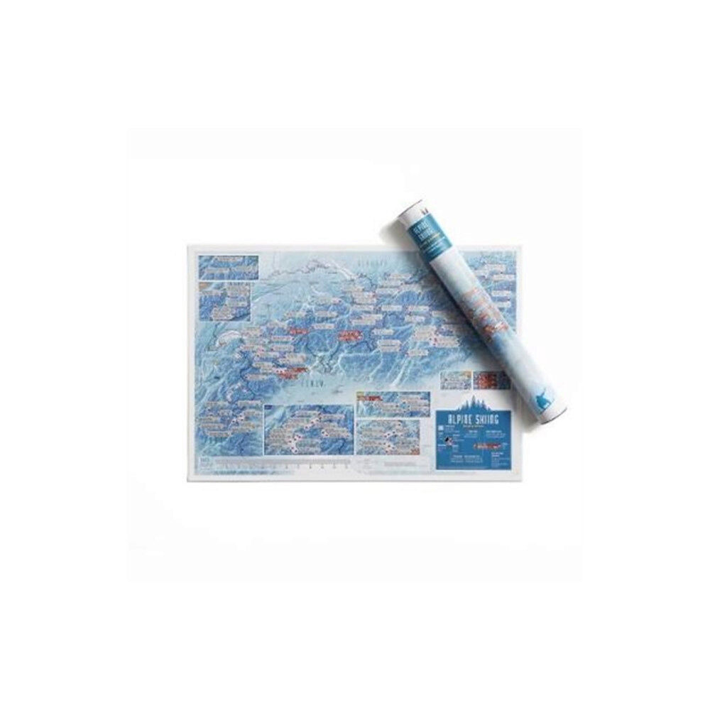 Maps International Ltd Alpine Skiing Collect and Scratch Print