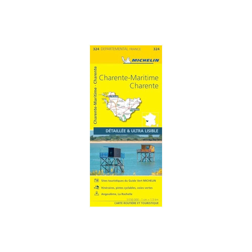 Michelin Editions Des Voyages Charente-Maritime Charente - Michelin Local Map 324