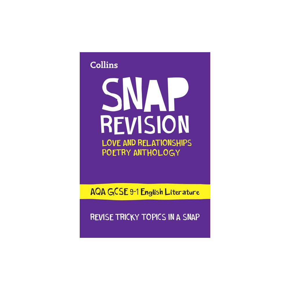 HarperCollins Publishers AQA Poetry Anthology Love and Relationships Revision Guide (häftad, eng)