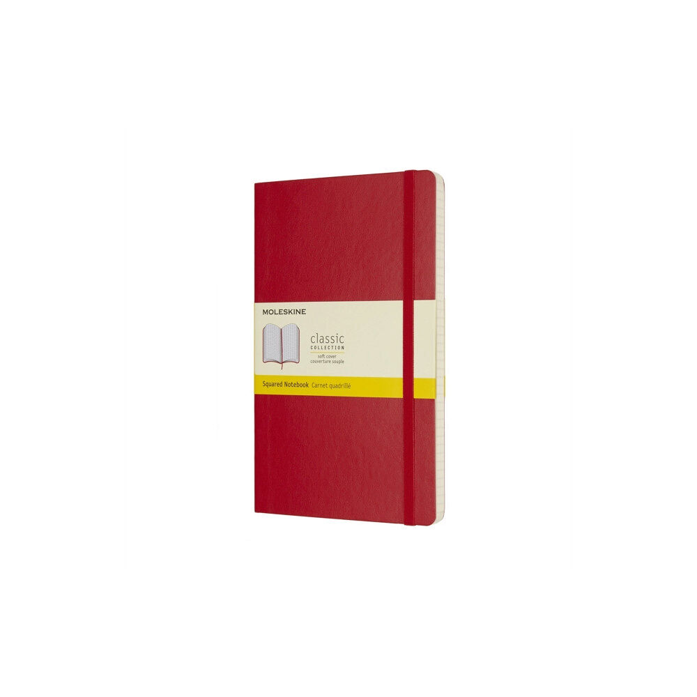 Moleskine Moleskine Scarlet Red Large Squared Notebook Soft