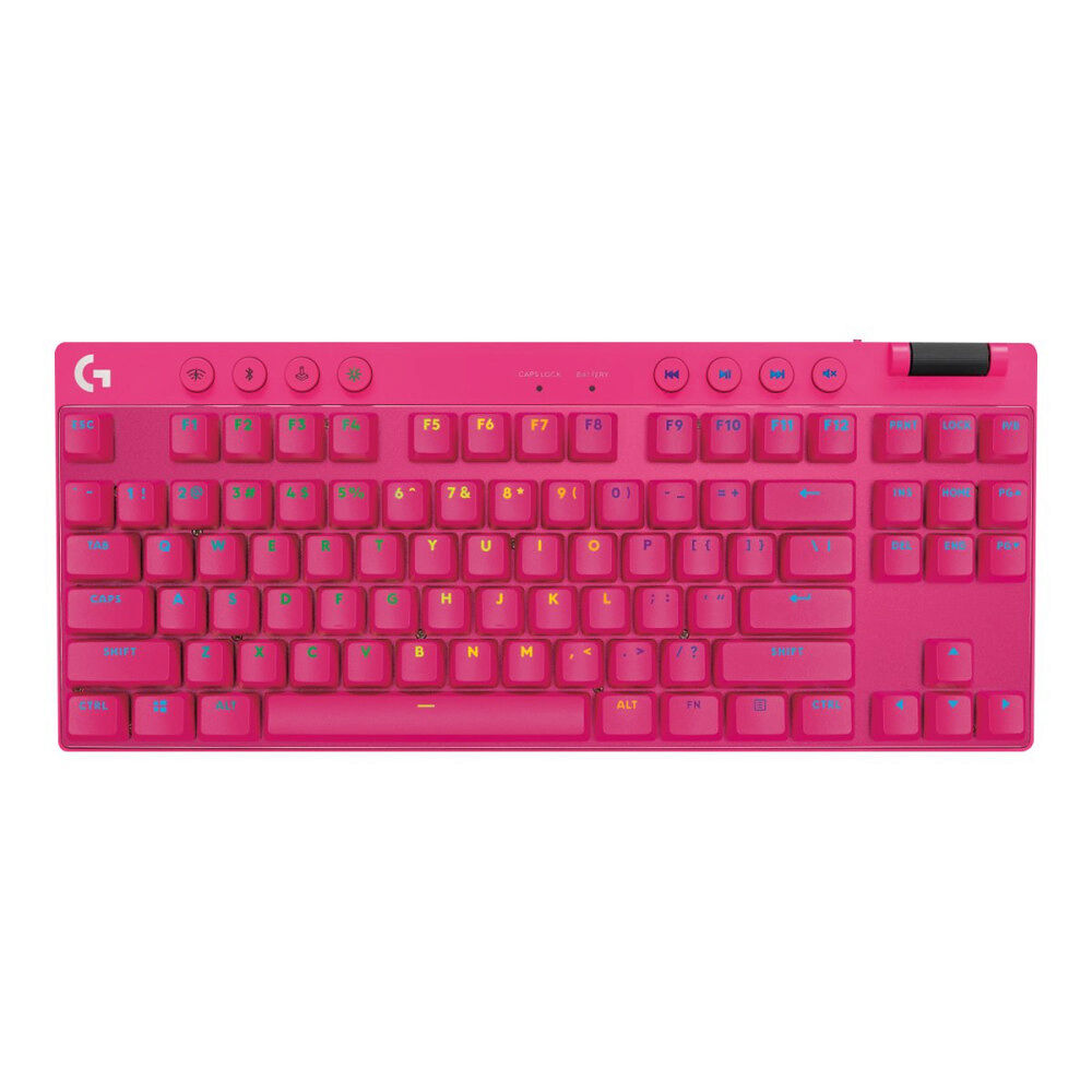 Logitech Logitech G PRO X TKL - tangentbord - QWERTY - USA, internationellt - rosa Inmatningsenhet