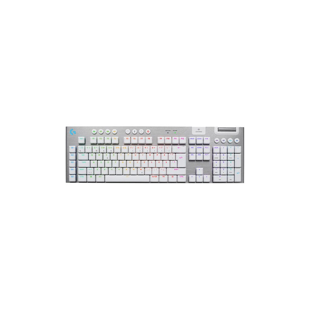 Logitech Logitech G G915 X - tangentbord - gaming, LIGHTSPEED full size - vit Inmatningsenhet