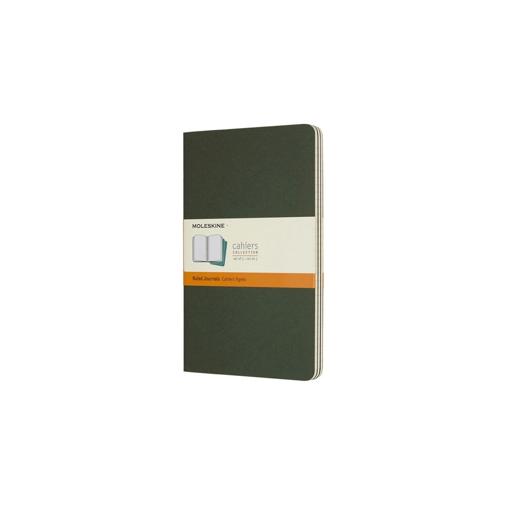 Moleskine Moleskine Myrtle Green Large Ruled Cahier Journal (set Of 3)
