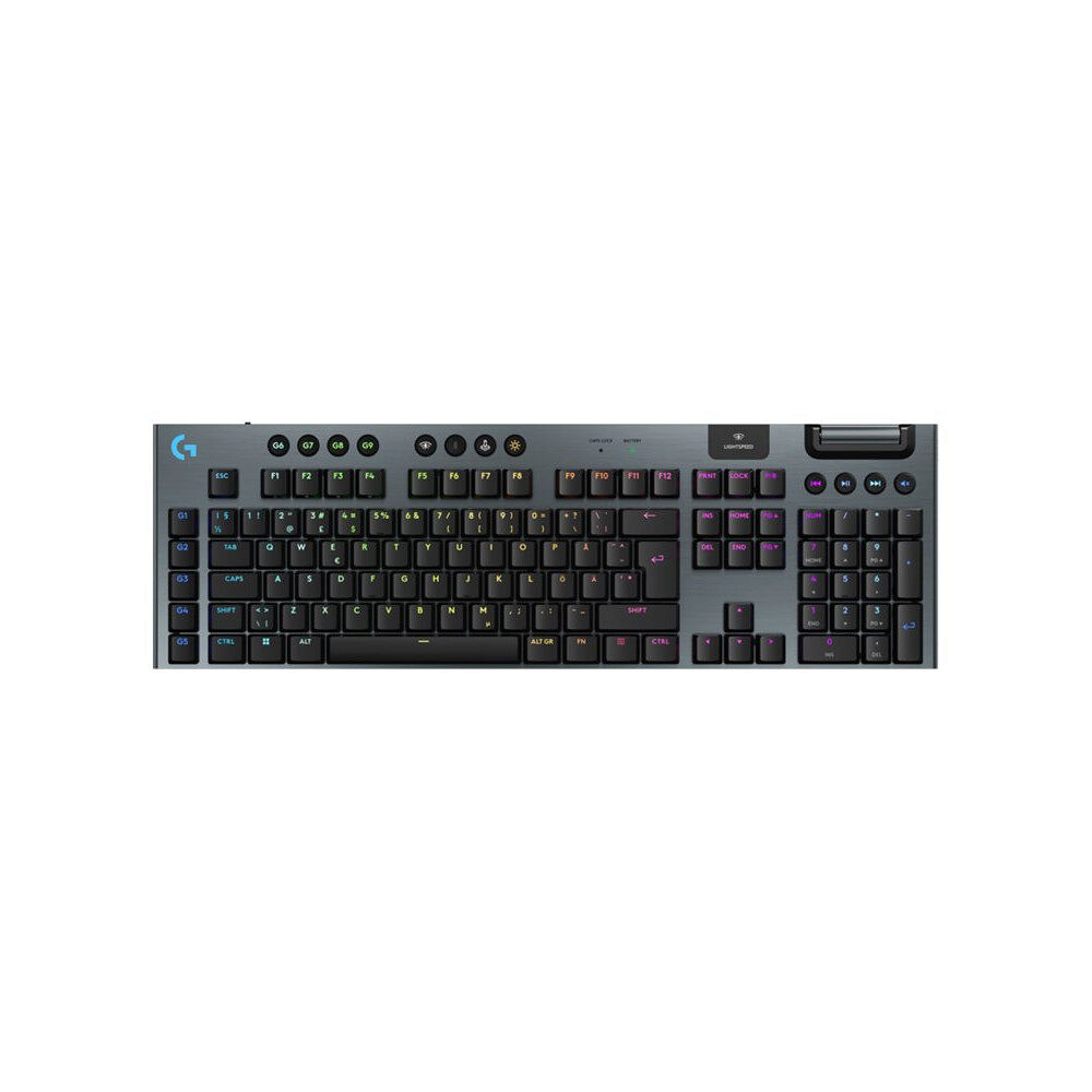 Logitech Logitech G G915 X - tangentbord - gaming, LIGHTSPEED full size - svart Inmatningsenhet