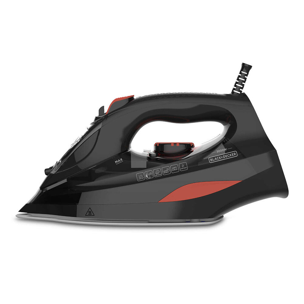 BLACK+DECKER Steam Iron 3000W Black