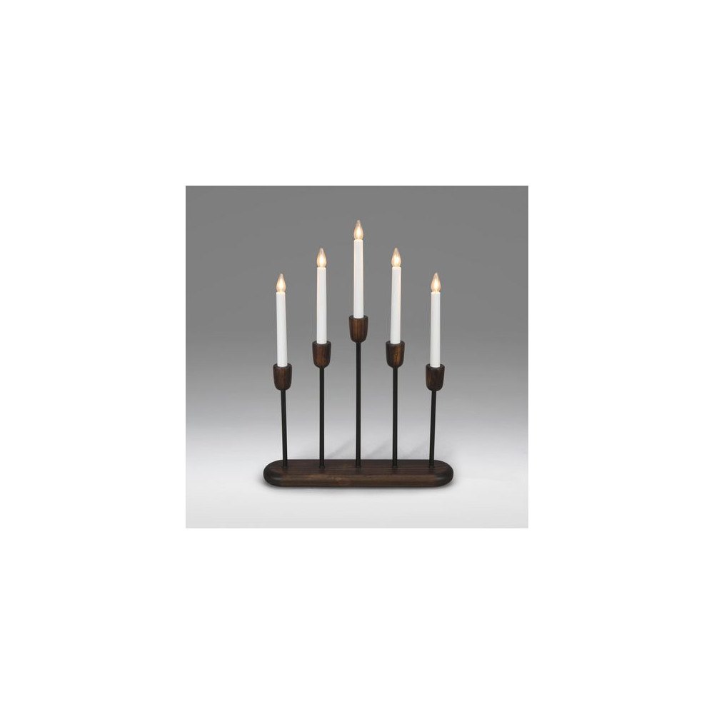 KONSTSMIDE Elljusstake 5 ljus LED 38x53,5cm svart