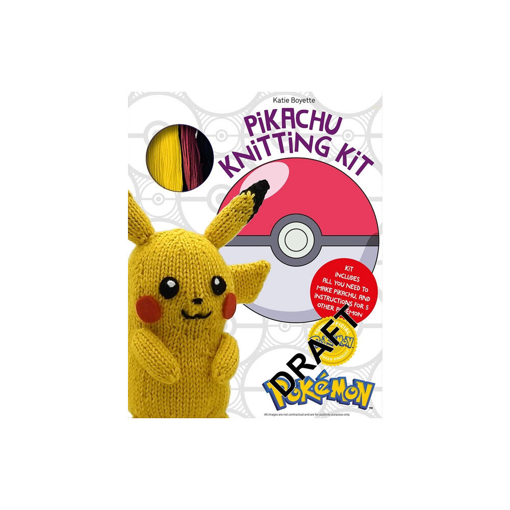 David & Charles PokeMon Knitting Pikachu Kit