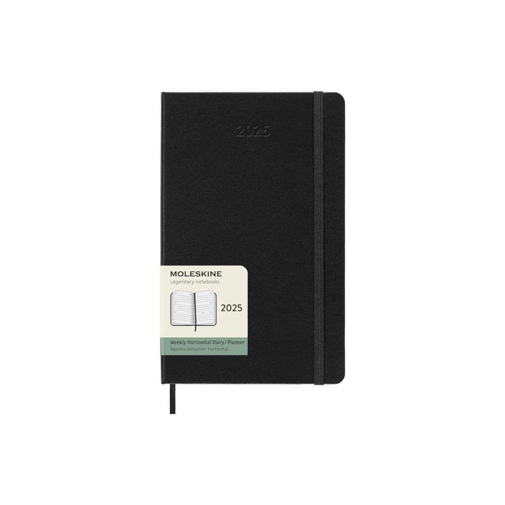 Moleskine Moleskine 2025 12-Month Weekly Horizontal Large Hardcover Notebook: Black
