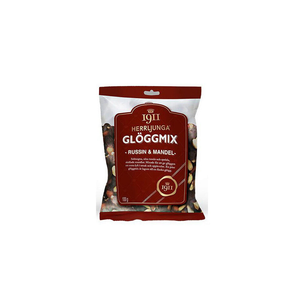 Herrljunga Glöggmix HERRLJUNGA russin/mandel 100g