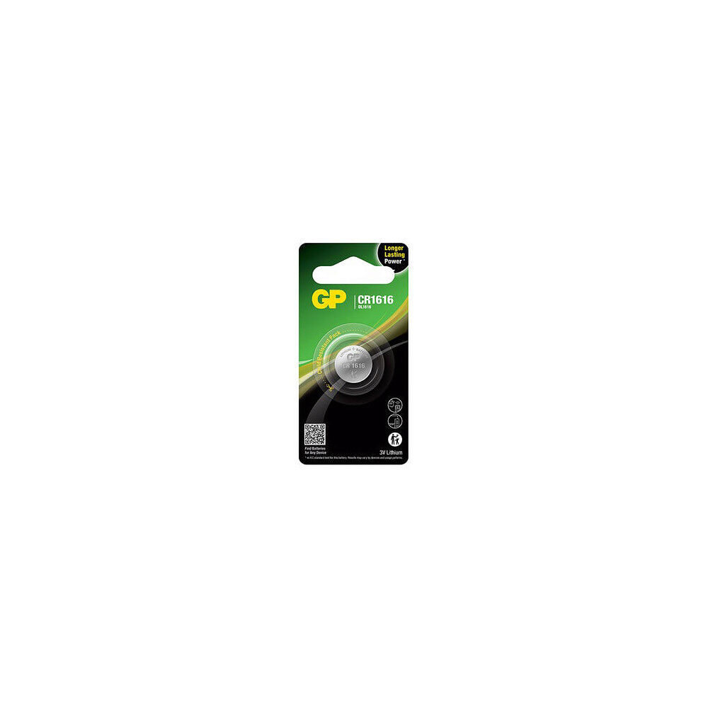 GP Lithium Coin Cell CR1616 1-pack