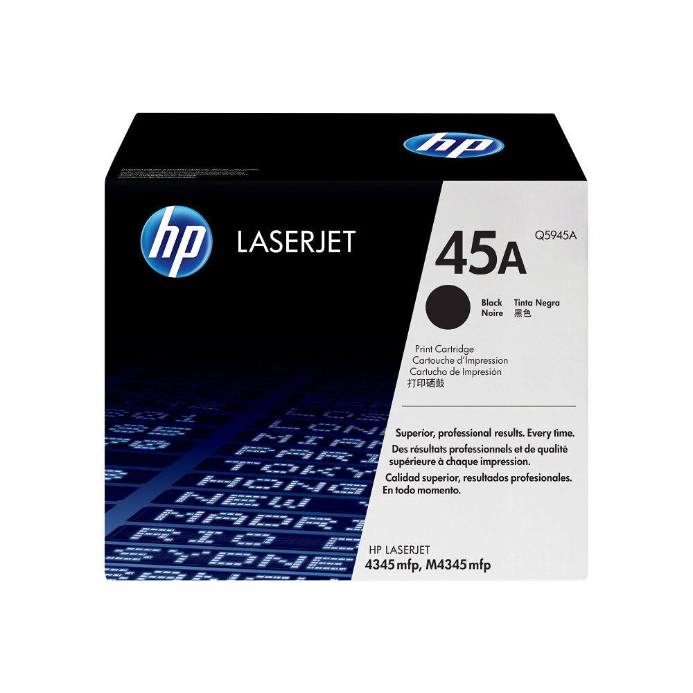 Hewlett-Packard HP 45A - svart - original - LaserJet - tonerkassett (Q5945A)