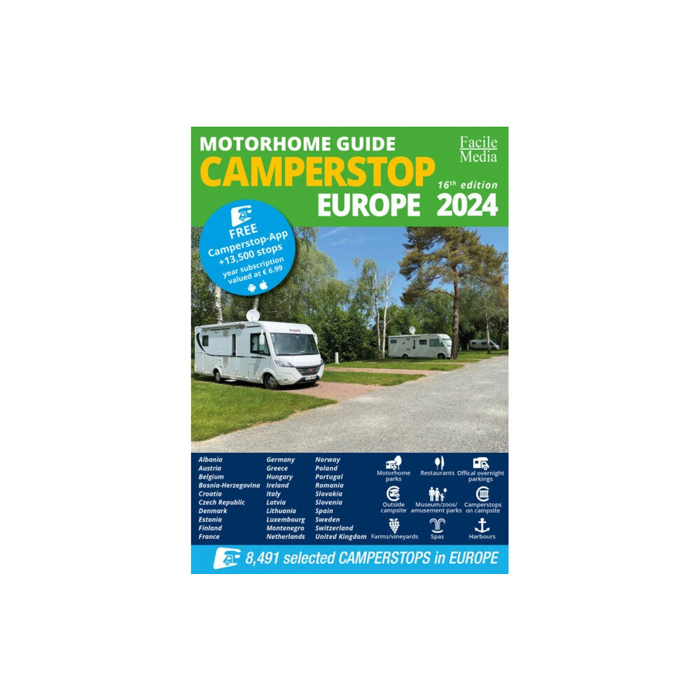 Facile Media Vof Motorhome guide Camperstop Europe 2024 30 countries GPS (häftad, eng)