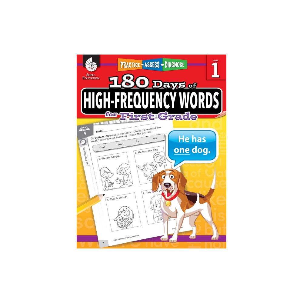 Shell Educational Publishing 180 Days™: High-Frequency Words for First Grade (häftad, eng)