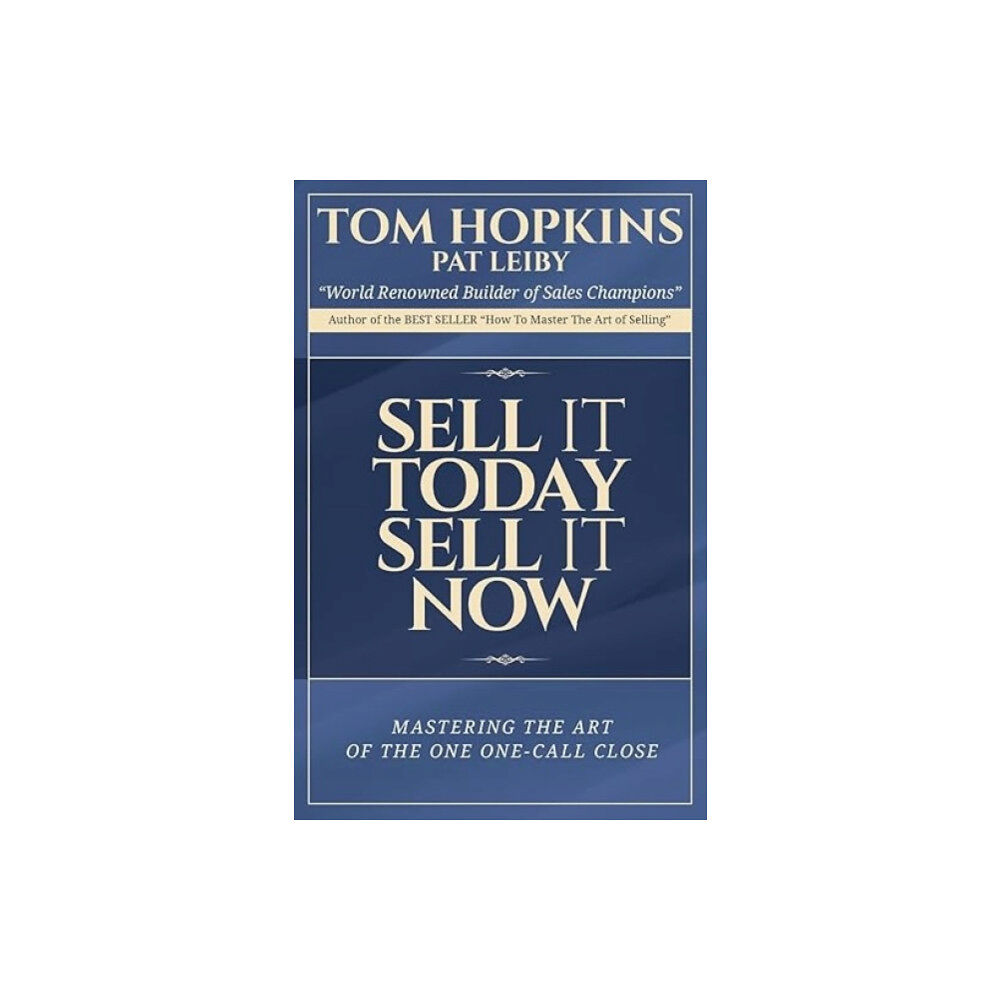 Made For Success Sell it Today, Sell it Now (häftad, eng)