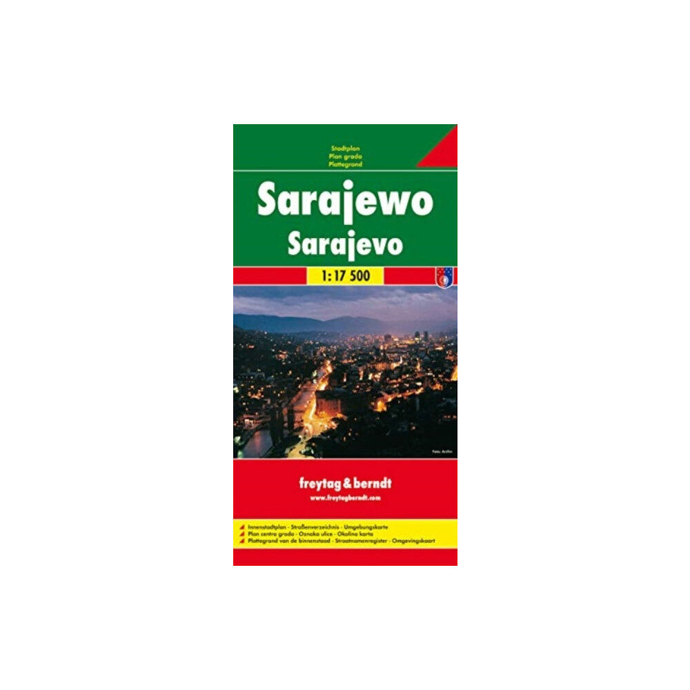 Freytag-Berndt Sarajevo Map 1:17.500