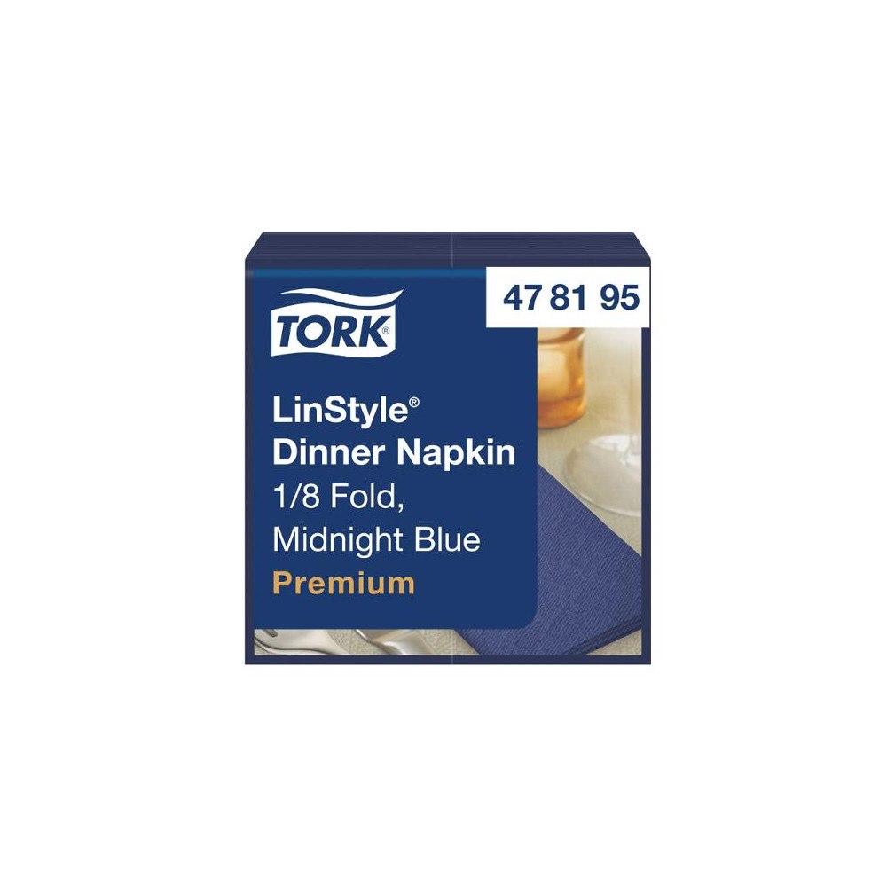 TORK Servett TORK LinStyle Middag mblå 50/fp