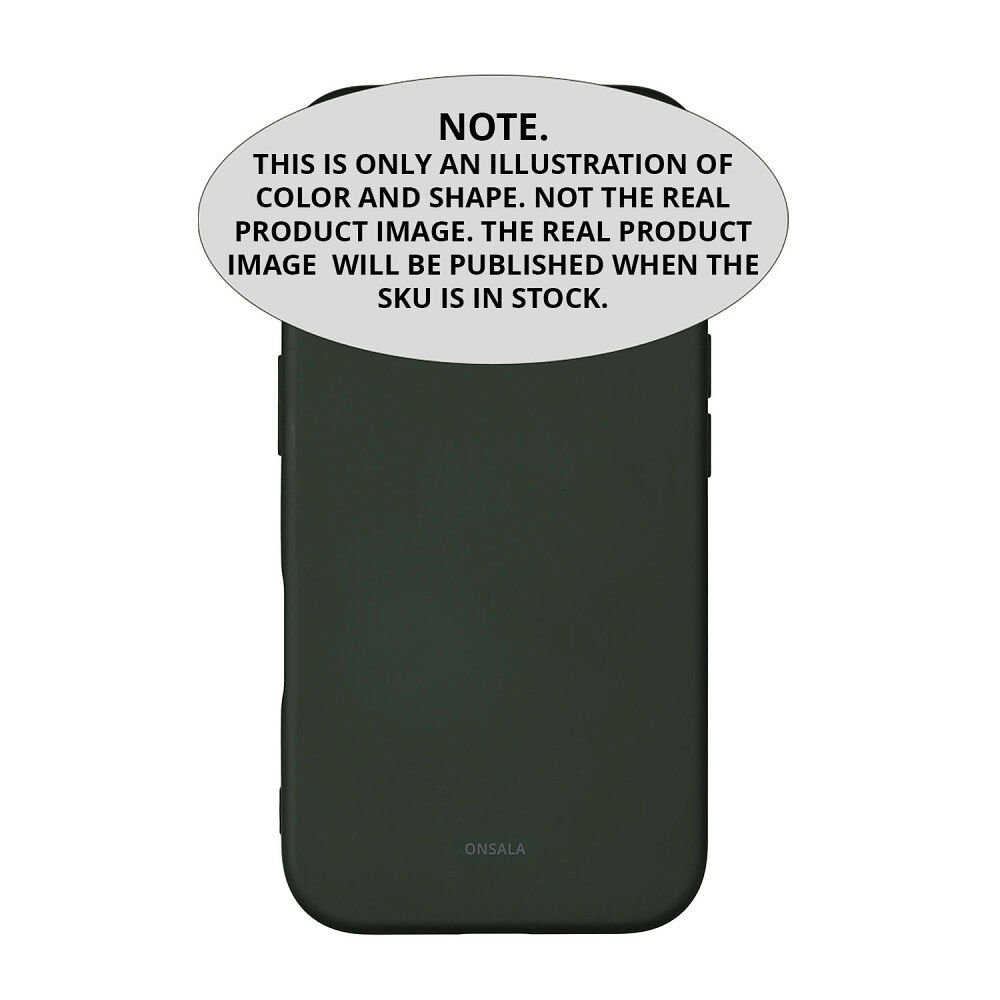 ONSALA Back Sil Touch Recycled MagSerie iPhone 16e Olive Green