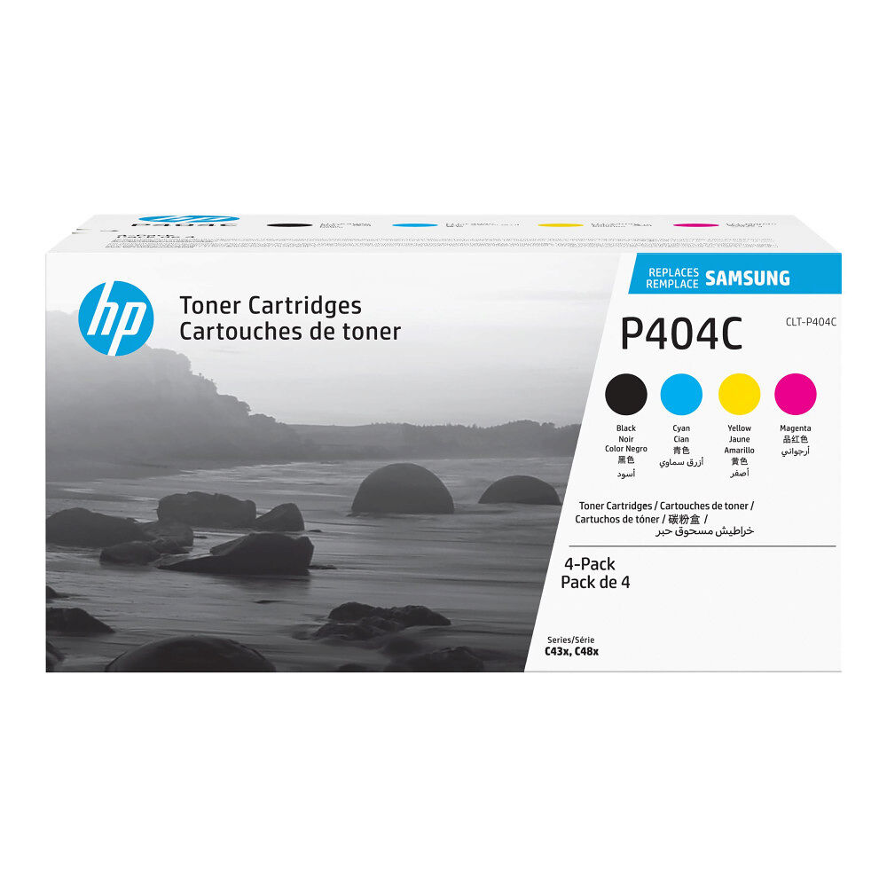 Hewlett-Packard HP CLT-P404C - 4-pack - svart, gul, cyan, magenta - original - tonerkassett (SU365A)
