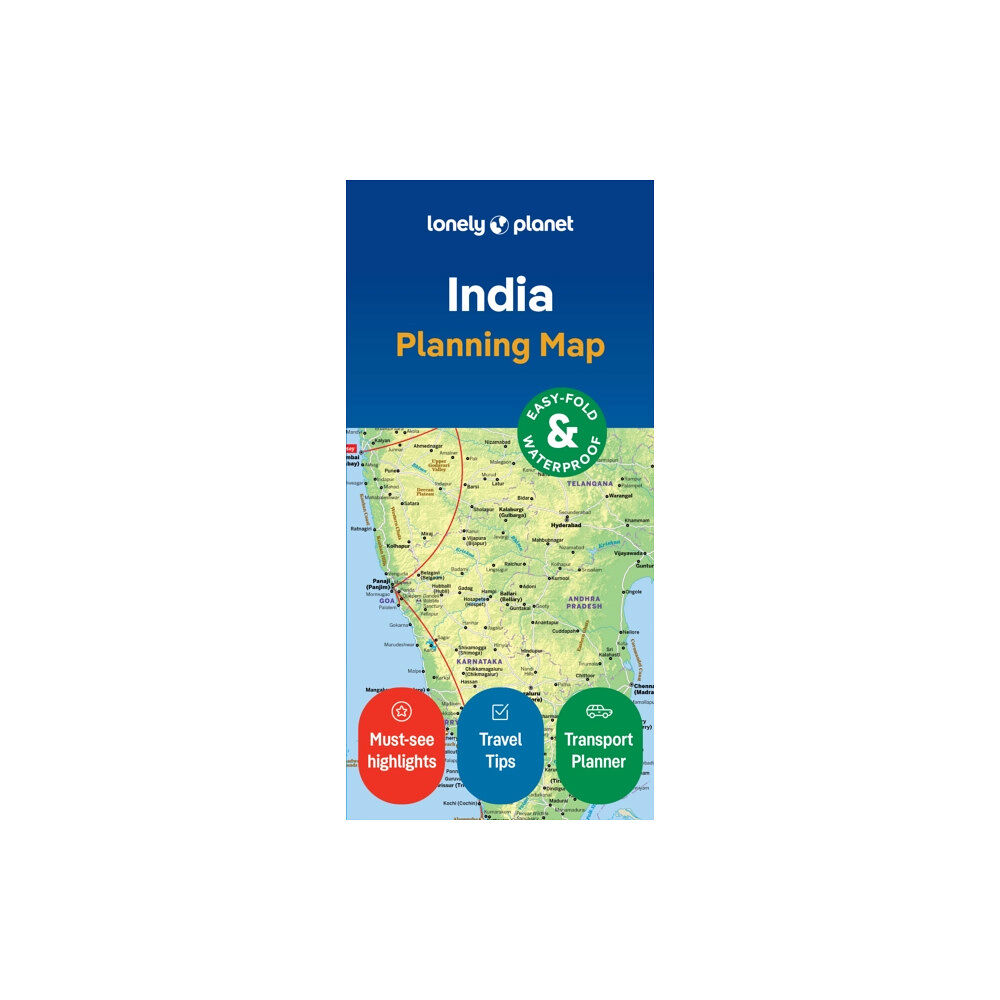 Lonely Planet Global Limited Lonely Planet India Planning Map