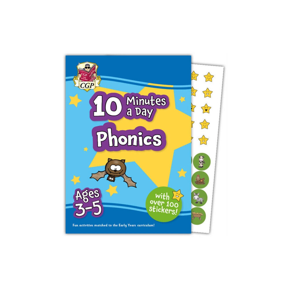 Coordination Group Publications Ltd (CGP) 10 Minutes a Day Phonics for Ages 3-5 (with over 100 stickers) (häftad, eng)