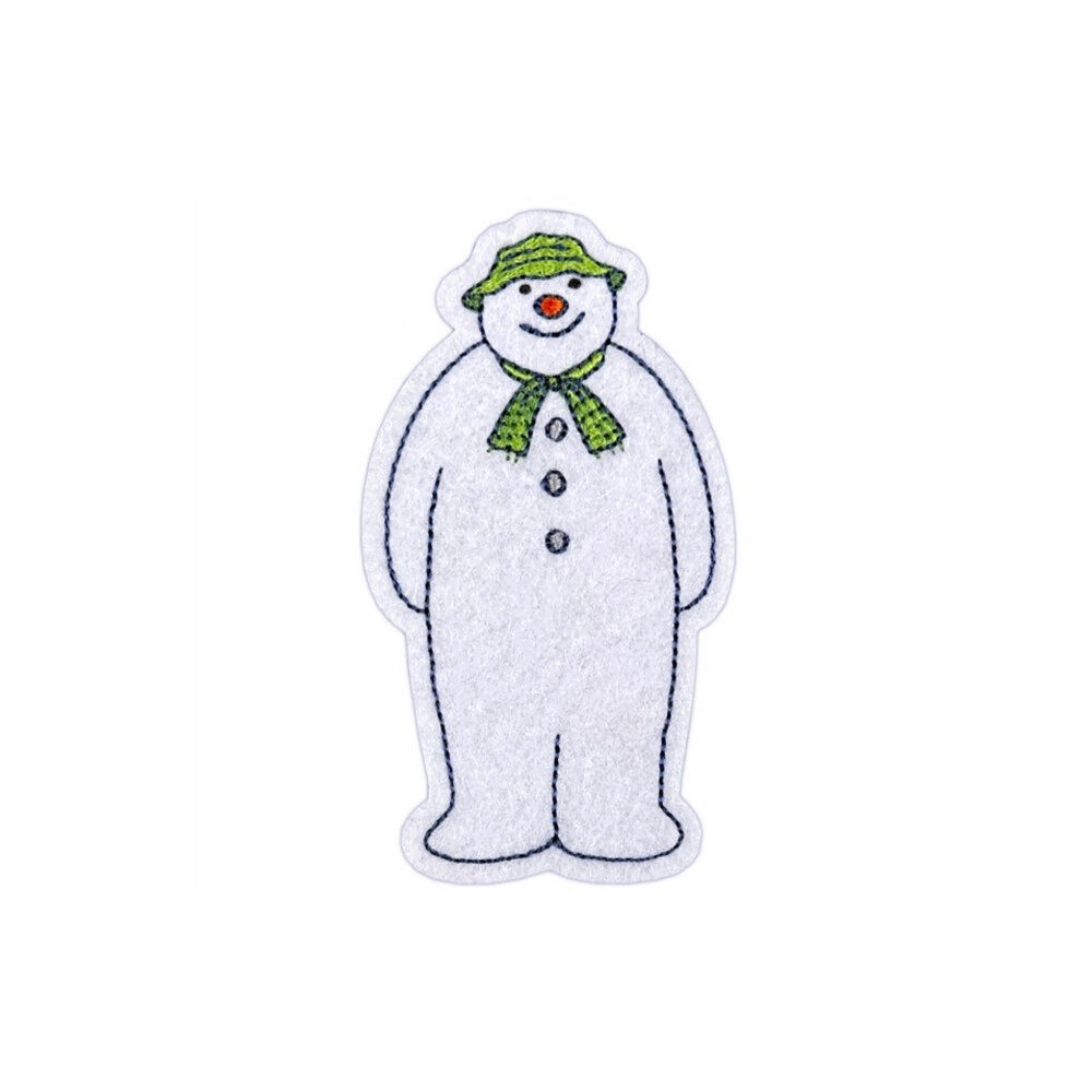 Pawprint Family Snowman Sew On Patch