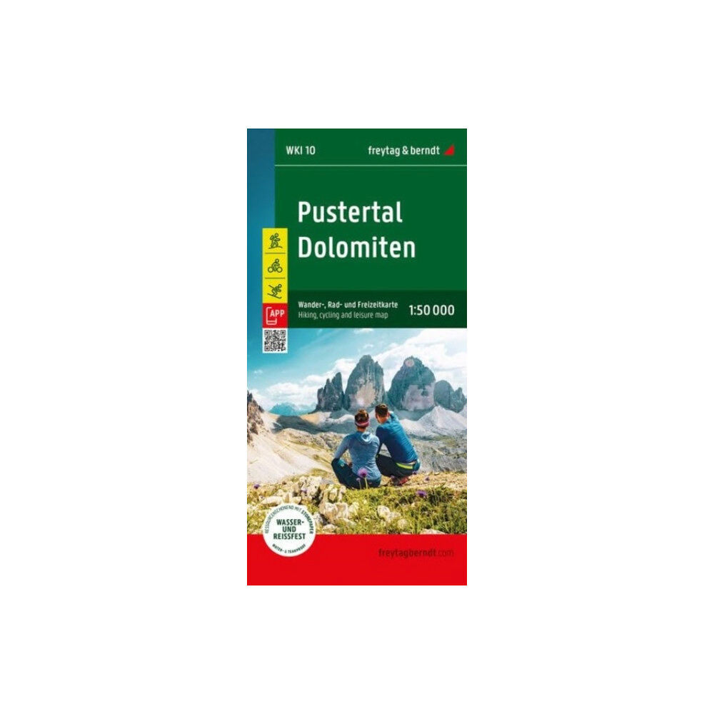 Freytag-Berndt Pustertal - Dolomites Hiking, Cycling & Leisure Map