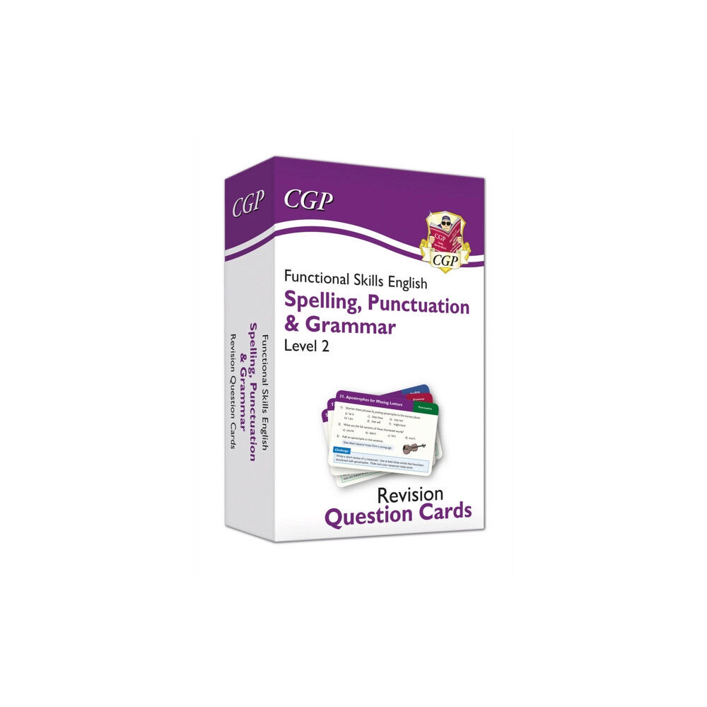 Coordination Group Publications Ltd (CGP) Functional Skills English Revision Question Cards: Spelling, Punctuation & Grammar - Level 2 (inbunden, eng)