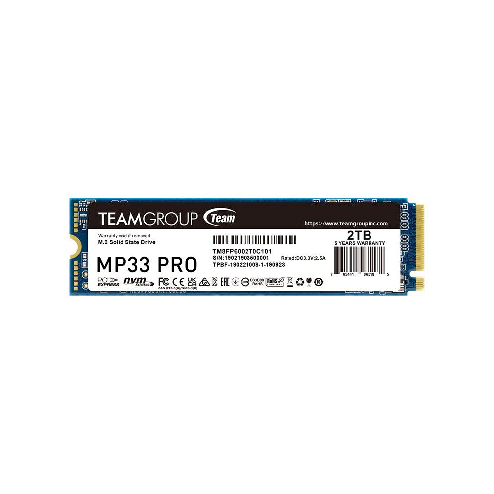 Team Group Team Group MP33 Pro - SSD - 2 TB - PCIe 3.0 x4 (NVMe)
