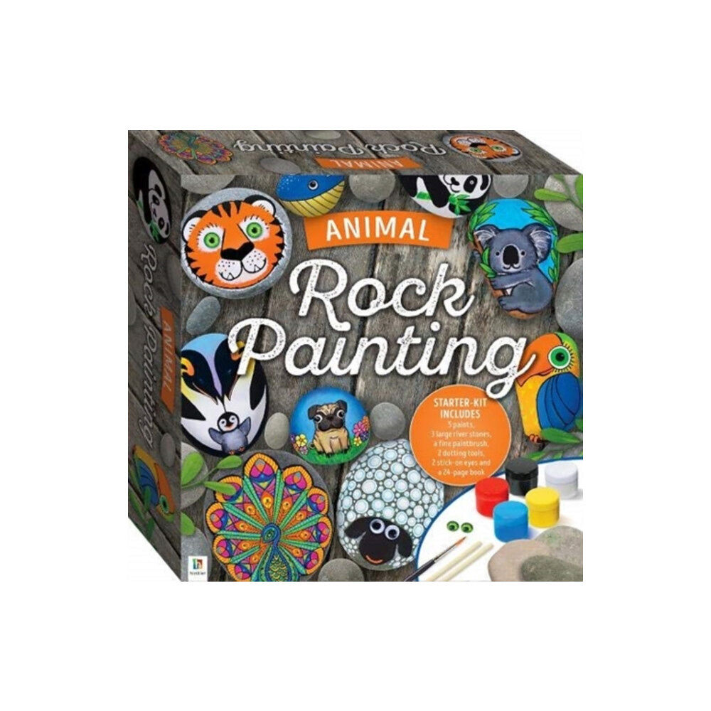 Hinkler Books Animal Rock Painting Box Set (häftad, eng)