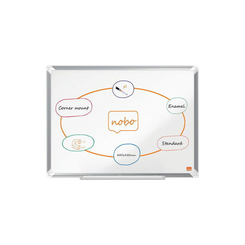 NOBO Whiteboard NOBO premium emalj 60x45cm