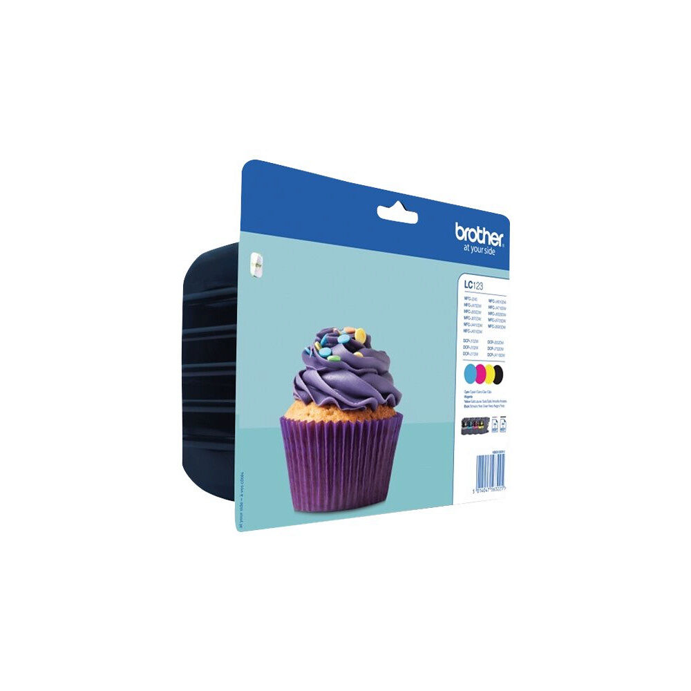 Brother Brother LC123 - 4-pack - svart, gul, cyan, magenta - original - bläckpatron