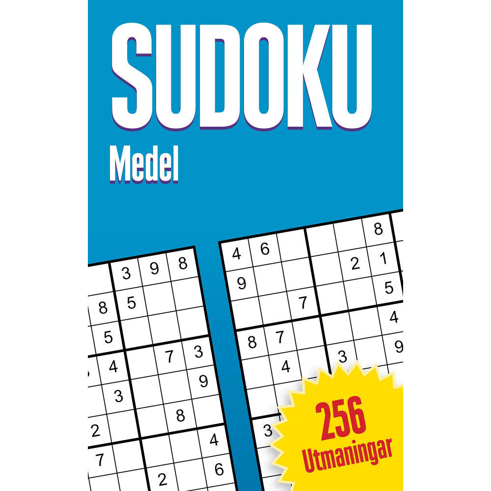Legind A/S Sudoku : medel, 256 utmaningar (häftad)