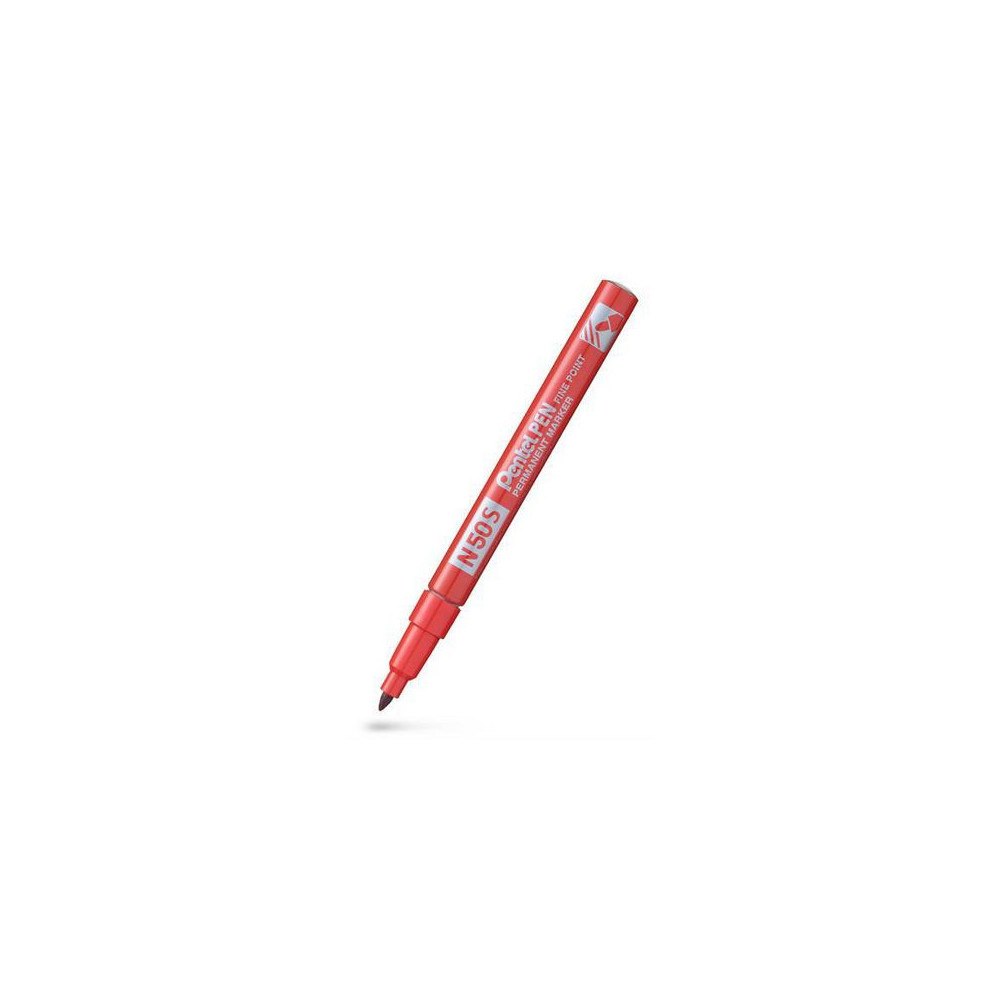 Pentel Märkpenna perm. PENTEL N50S rund röd