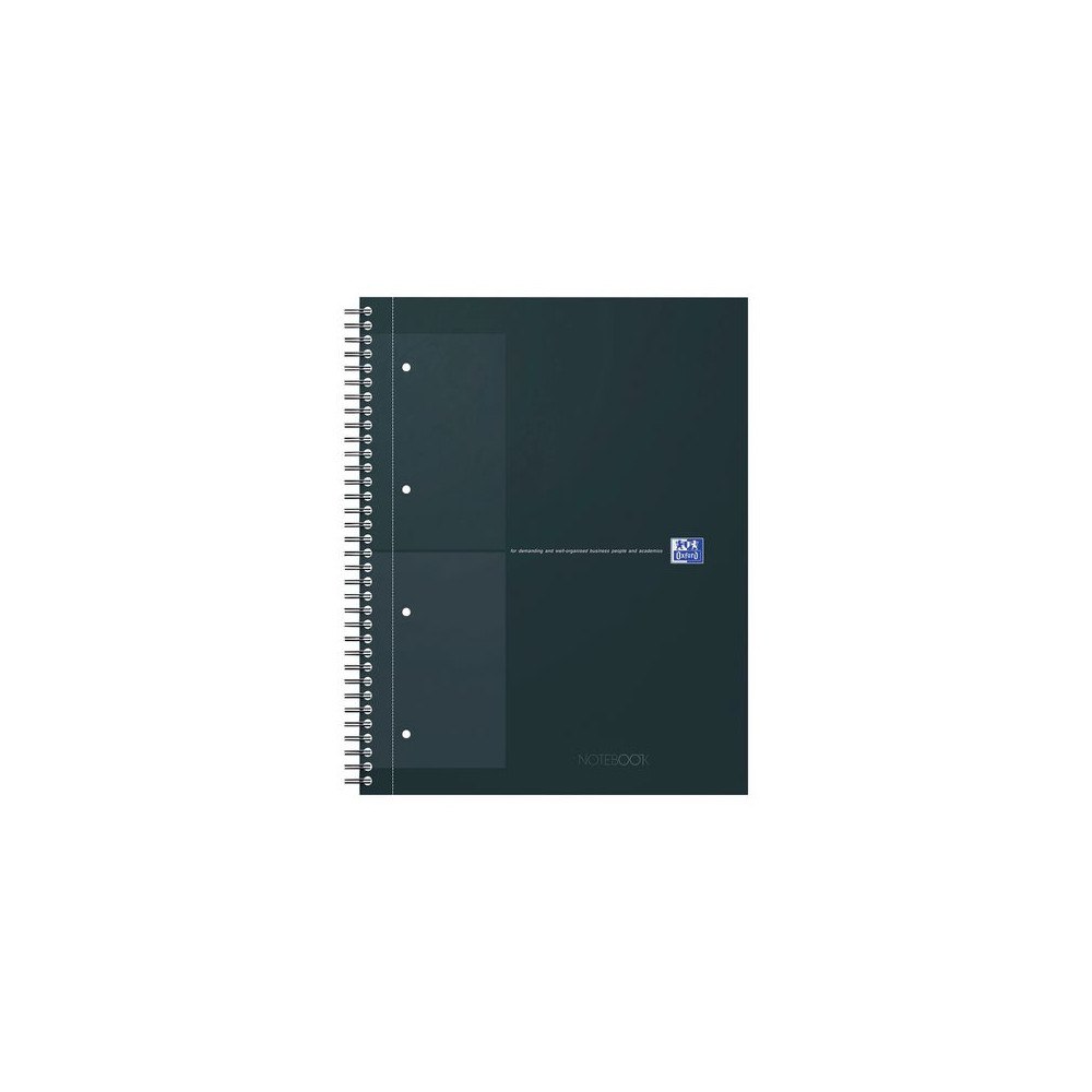 Oxford Kollegieblock Oxford Int.A4+ rut. svart