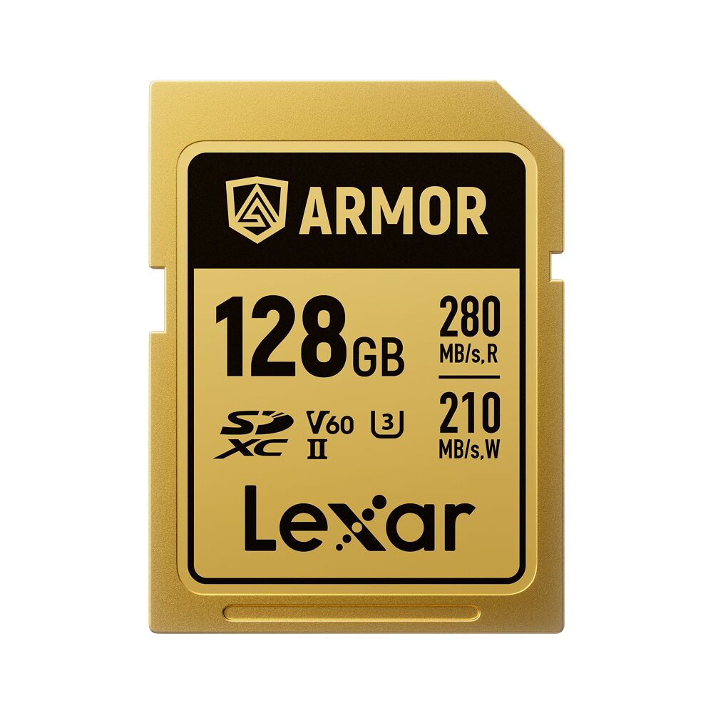 LEXAR Lexar SDXC ARMOR Gold UHS-II U3, Stainless Steel, IP68 R280/W210 (V60) 128GB