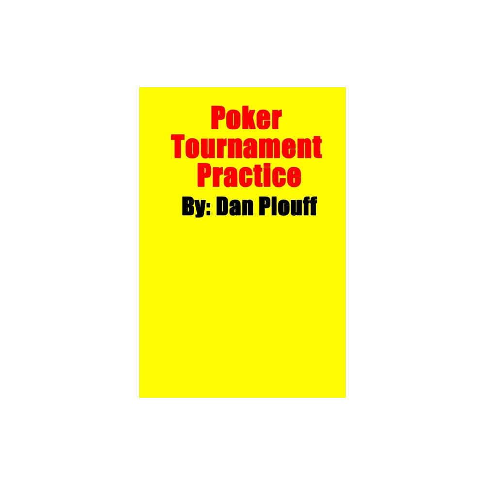 Createspace Independent Publishing Platform Poker Tournament Practice (häftad, eng)