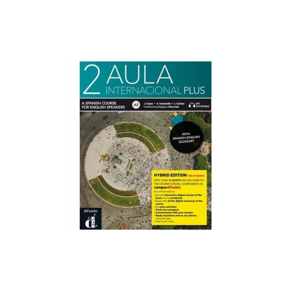 Difusion Centro de Publicacion y Publicaciones de  Aula internacional Plus 2 - Edicion hibrida - Edicion inglesa - Libro del alumno A2 + MP3 (häftad, spa)